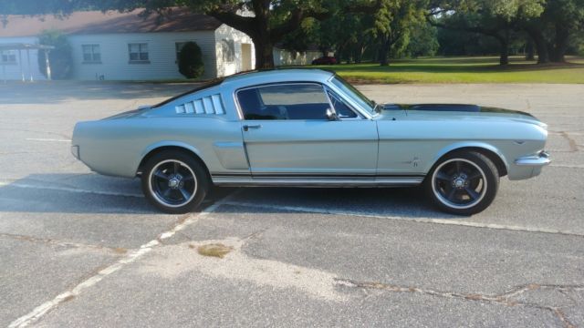 1966 Silver with black strips Ford Mustang Fastback