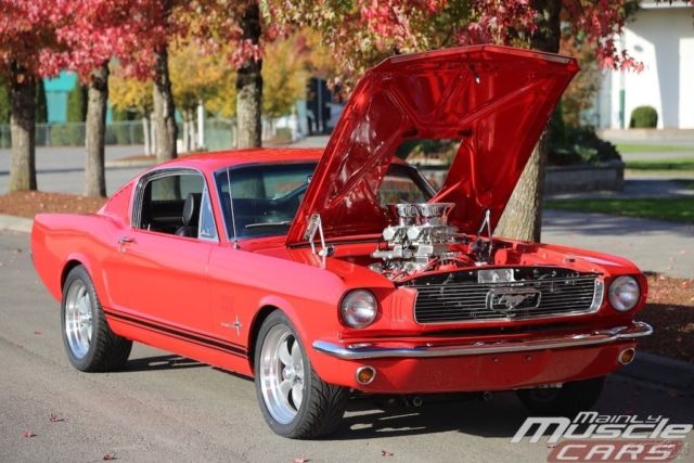 1966 Red Ford Mustang