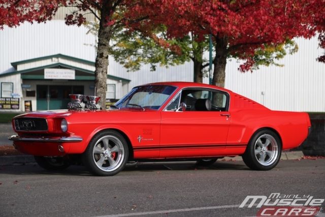 1966 Red Ford Mustang