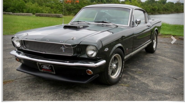 1966 Green Ford Mustang Fastback