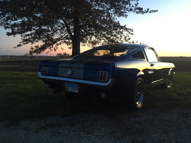 1966 Blue Ford Mustang fastback