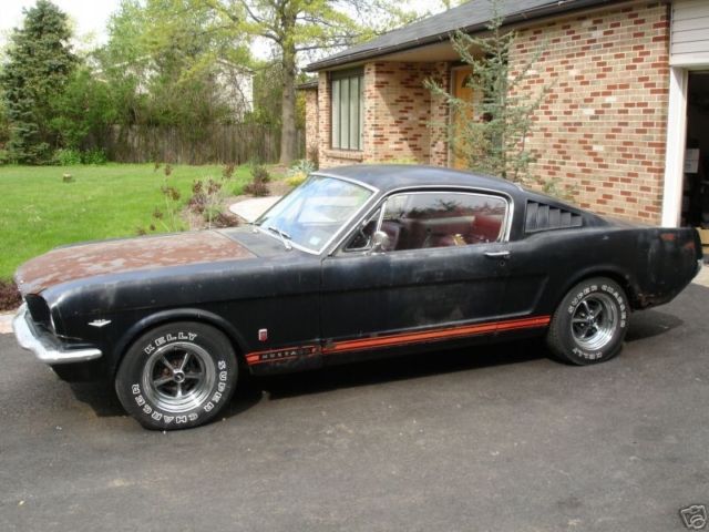 1966 Black Ford Mustang