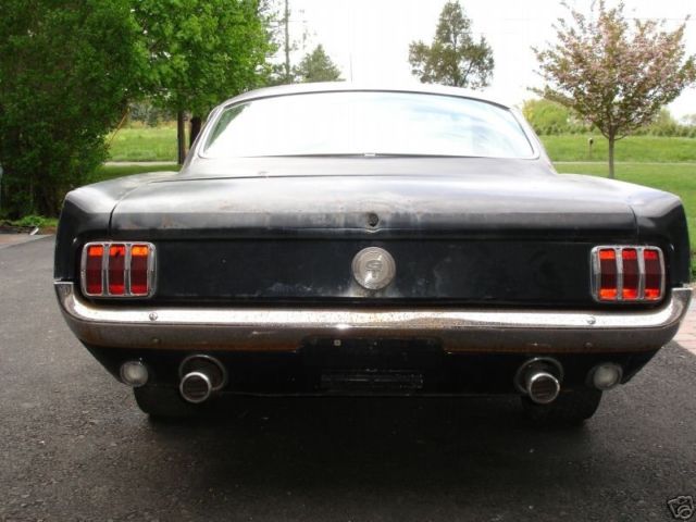 1966 Black Ford Mustang