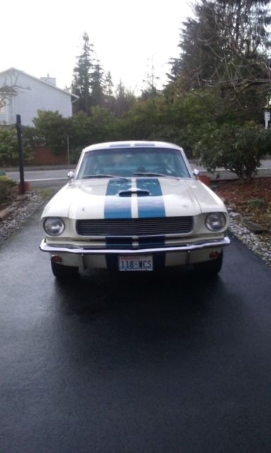 1966 white Ford Mustang Fastback