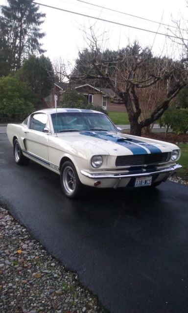 1966 white Ford Mustang Fastback
