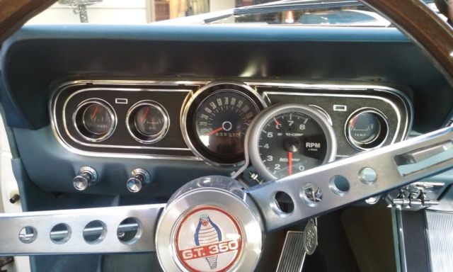 1966 white Ford Mustang Fastback