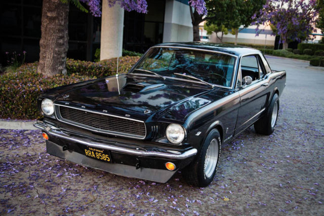 1966 Black Ford Mustang