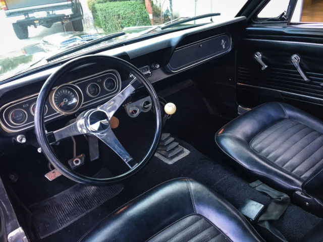 1966 Black Ford Mustang