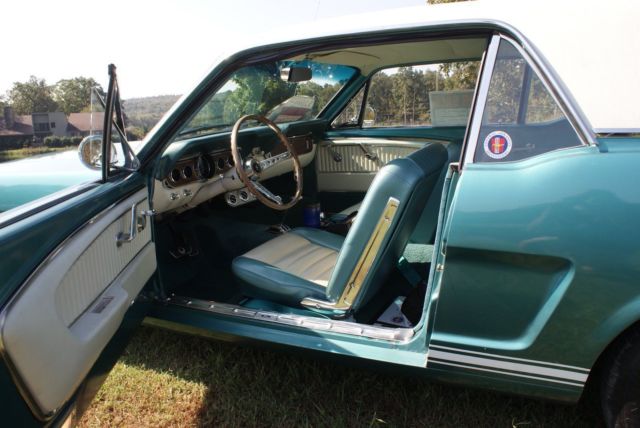 1966 Turquoise Ford Mustang Coupe