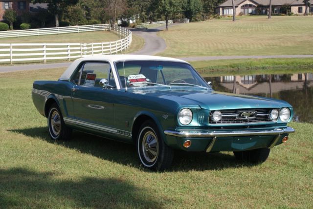 1966 Turquoise Ford Mustang Coupe