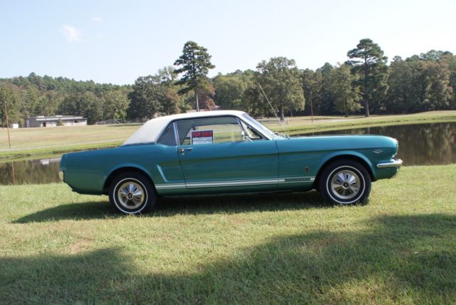 1966 Turquoise Ford Mustang Coupe