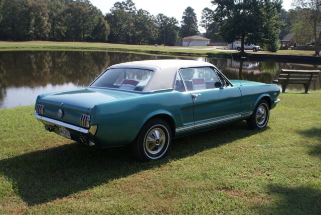 1966 Turquoise Ford Mustang Coupe