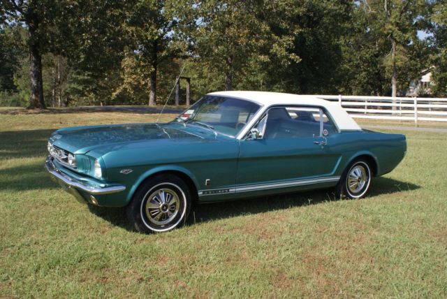1966 Turquoise Ford Mustang Coupe