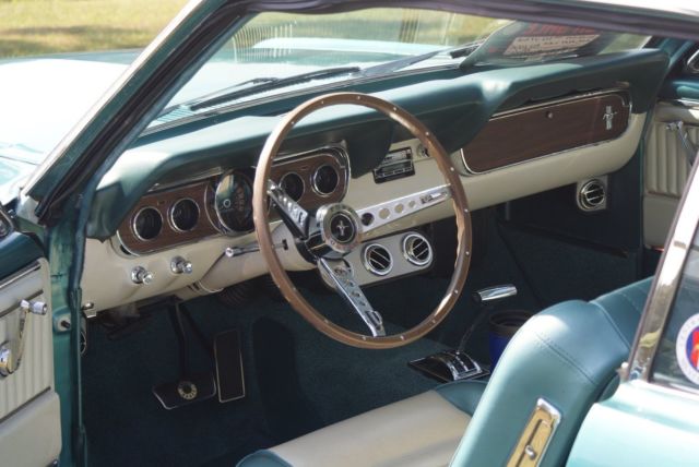1966 Turquoise Ford Mustang Coupe