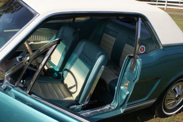 1966 Turquoise Ford Mustang Coupe