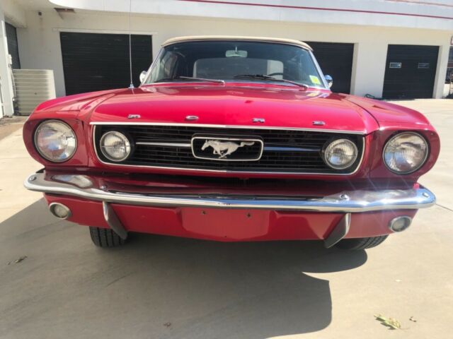 1966 Red Ford Mustang Convertible