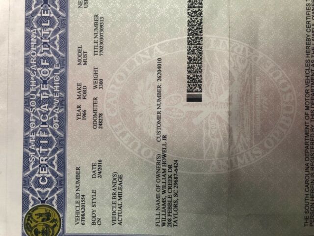 1966 Red Ford Mustang Convertible