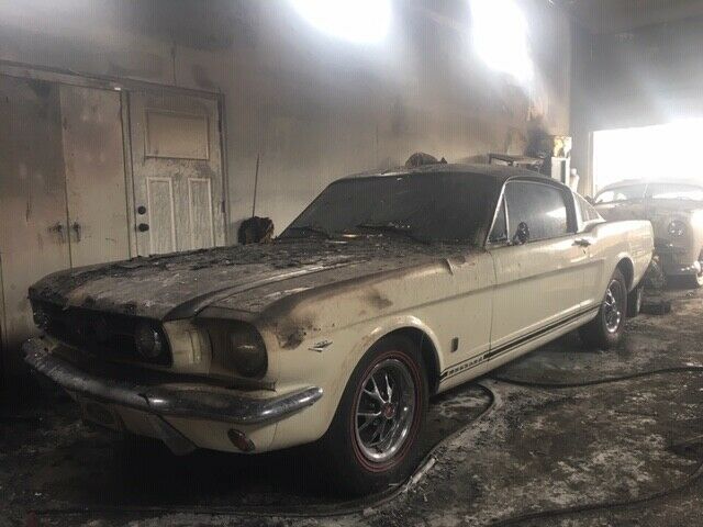 1966 Wimbledon White Ford Mustang Fastback