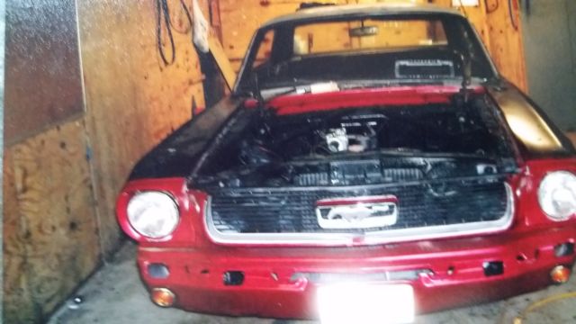 1966 Red Ford Mustang