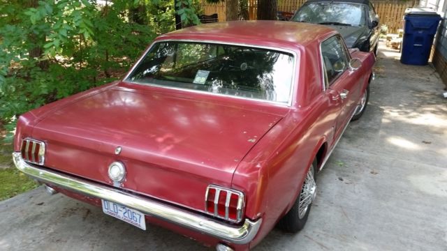 1966 Red Ford Mustang
