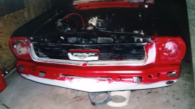 1966 Red Ford Mustang