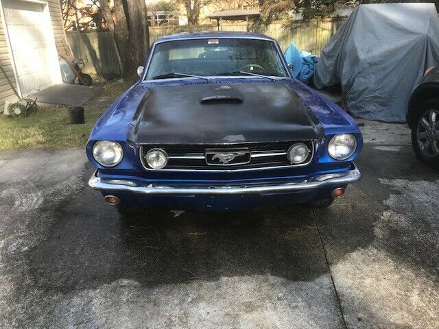 1966 blue Ford Mustang Coupe