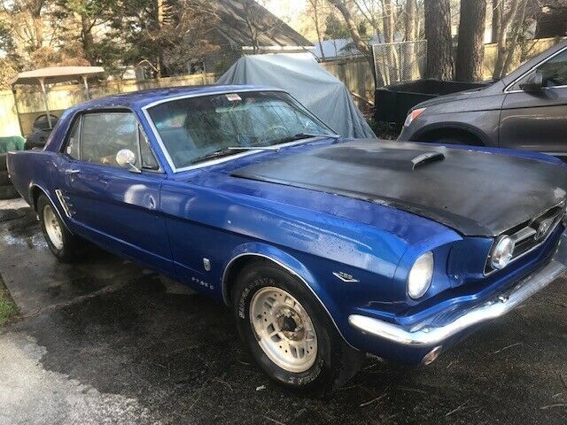 1966 blue Ford Mustang Coupe
