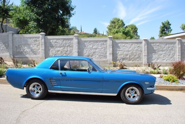1966 Blue Ford Mustang