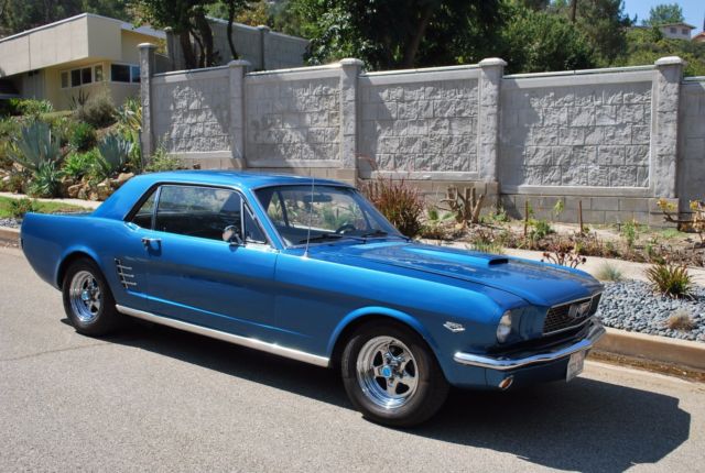 1966 Blue Ford Mustang