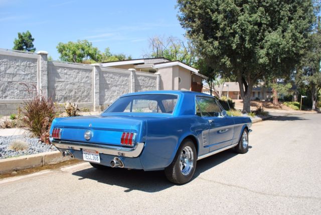 1966 Blue Ford Mustang