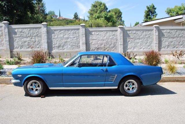 1966 Blue Ford Mustang