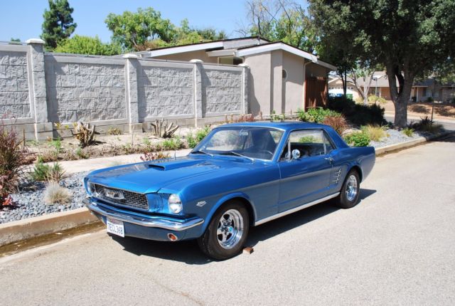 1966 Blue Ford Mustang