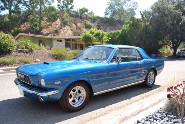 1966 Blue Ford Mustang