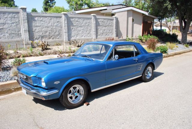 1966 Blue Ford Mustang
