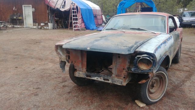 1966 Red Ford Mustang