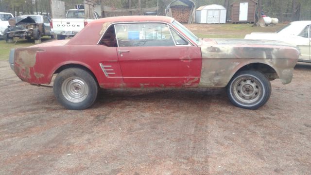 1966 Red Ford Mustang