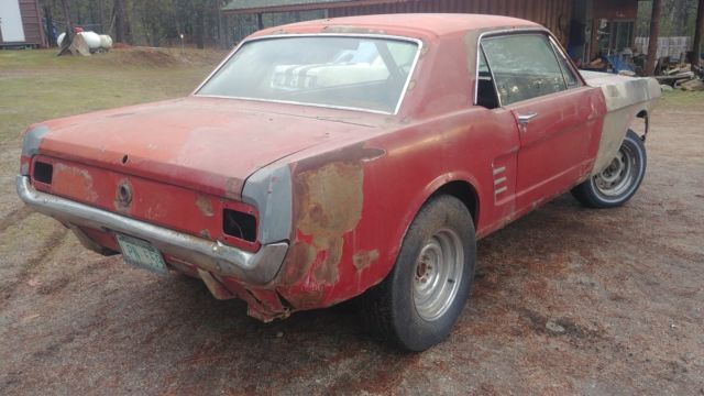 1966 Red Ford Mustang