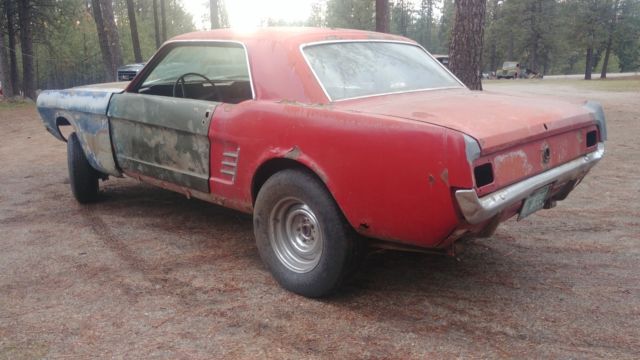 1966 Red Ford Mustang