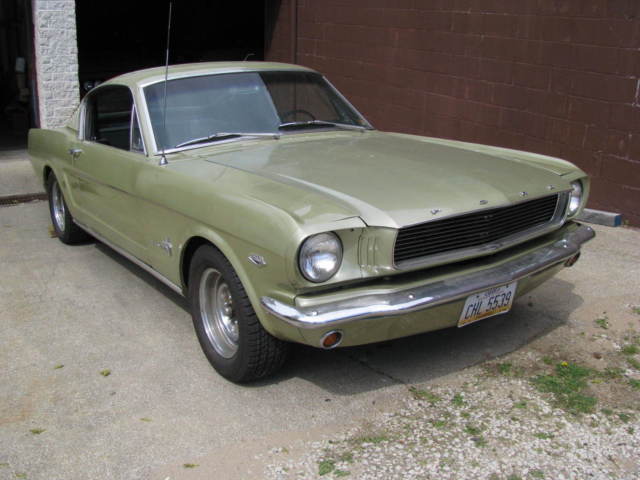 1966 Green Ford Mustang FASTBACK