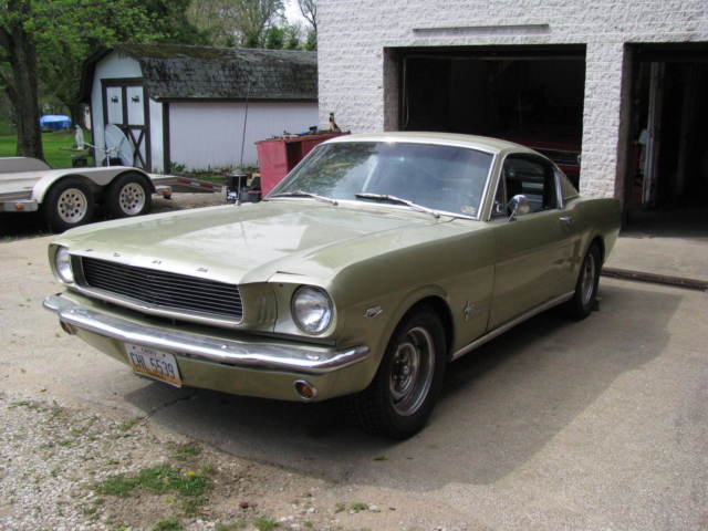 1966 Green Ford Mustang FASTBACK