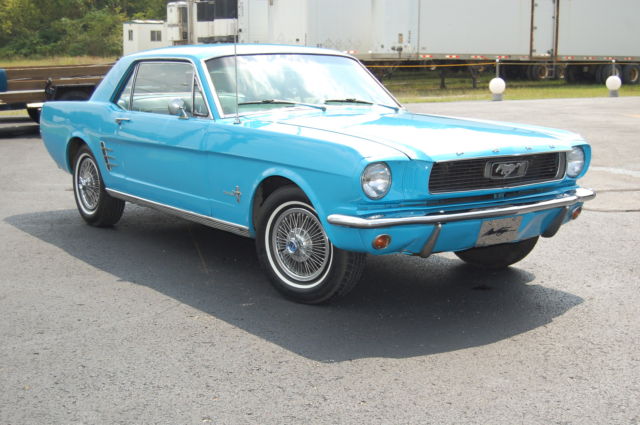 1966 Blue Ford Mustang Coupe