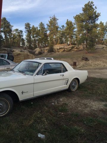 1966 white Ford Mustang Coupe