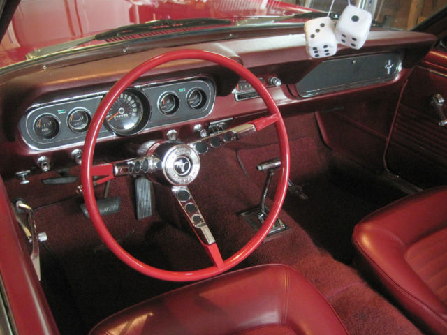 1966 Red Ford Mustang Convertible