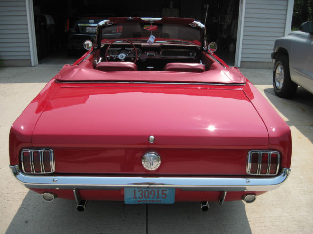 1966 Red Ford Mustang Convertible