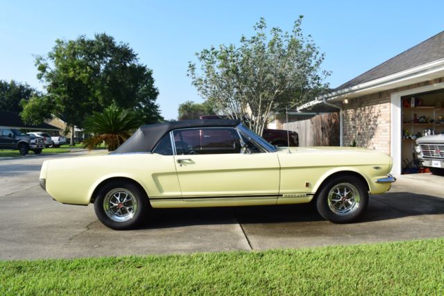 1966 Springtime Yellow Ford Mustang Convertible