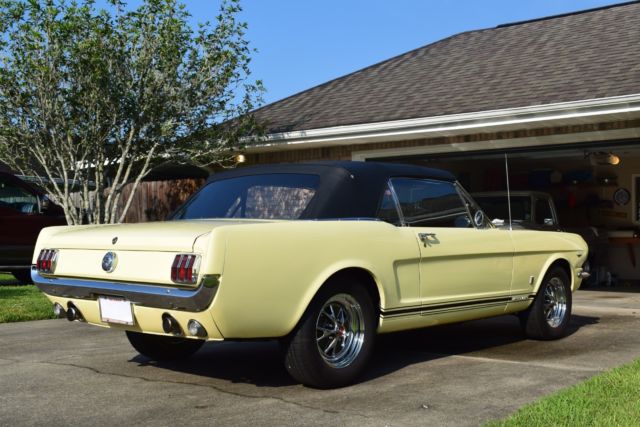 1966 Springtime Yellow Ford Mustang Convertible