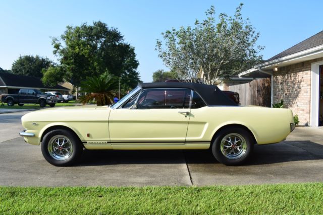 1966 Springtime Yellow Ford Mustang Convertible
