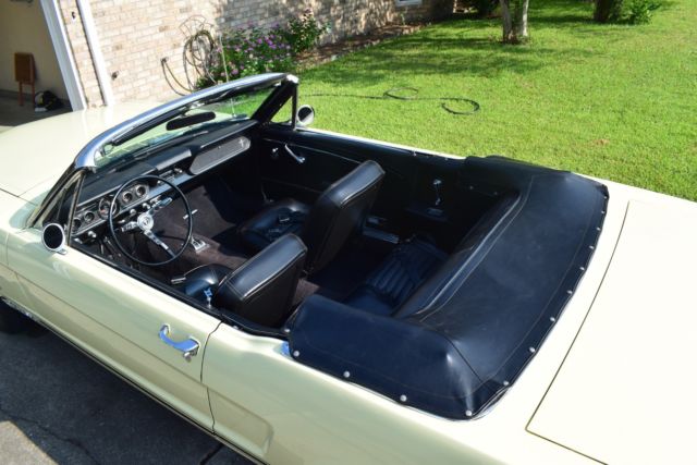 1966 Springtime Yellow Ford Mustang Convertible
