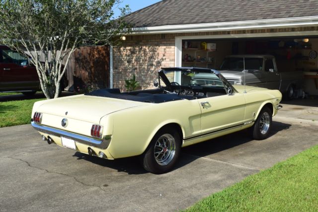 1966 Springtime Yellow Ford Mustang Convertible