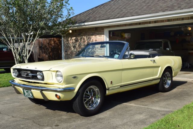 1966 Springtime Yellow Ford Mustang Convertible